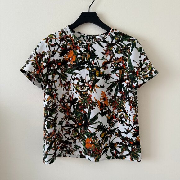 CLUB MONACO Tropical Rainforest Top - Picture 1 of 5